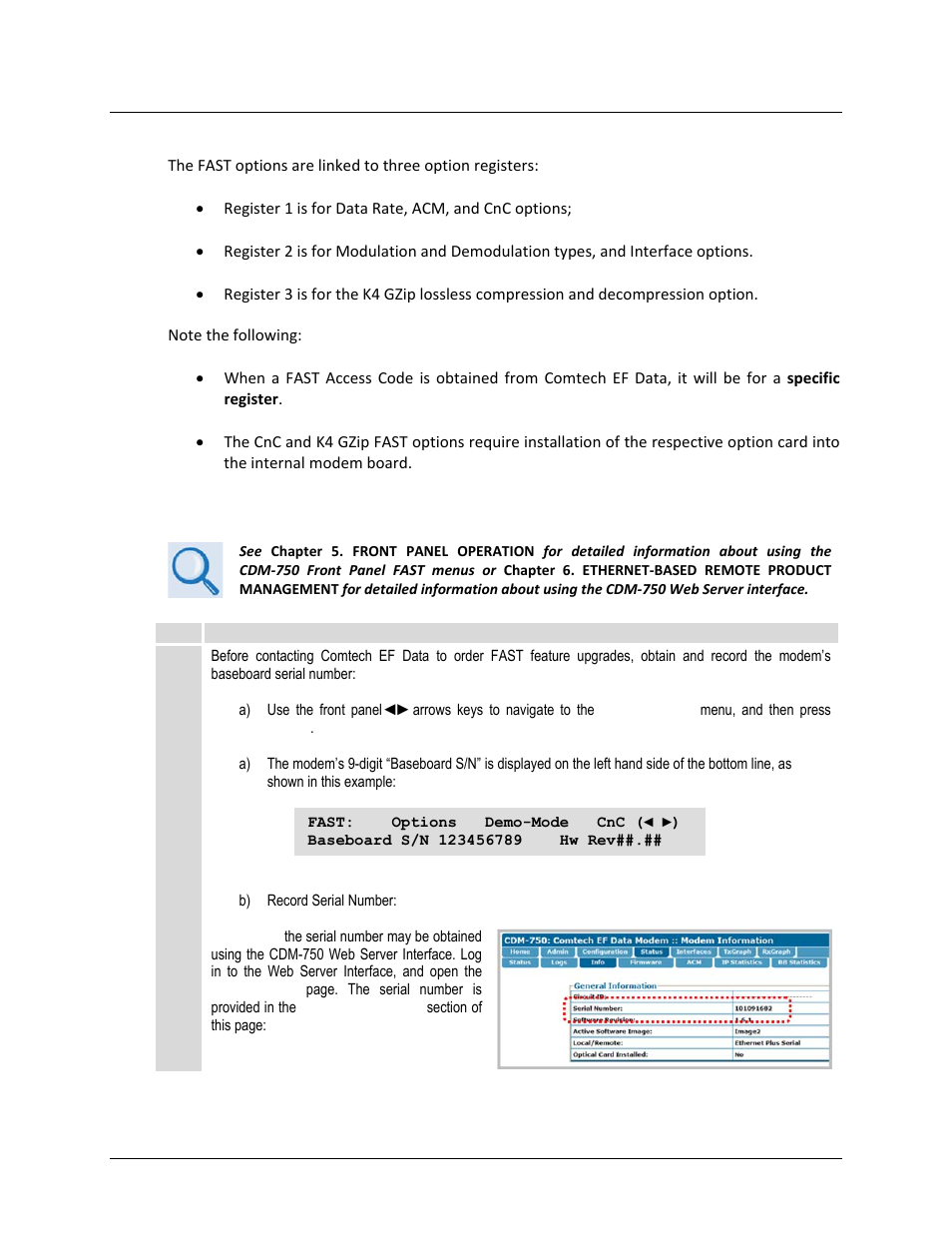 A.2 fast activation procedure | Comtech EF Data CDM-750 User Manual | Page 224 / 302