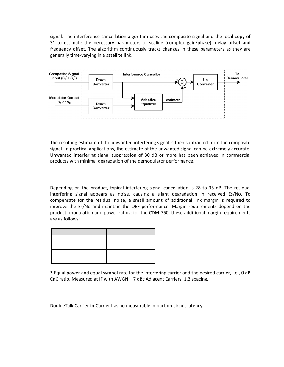 D.4.2 margin requirements, D.4.3 carrier-in-carrier latency | Comtech EF Data CDM-750 User Manual | Page 267 / 302