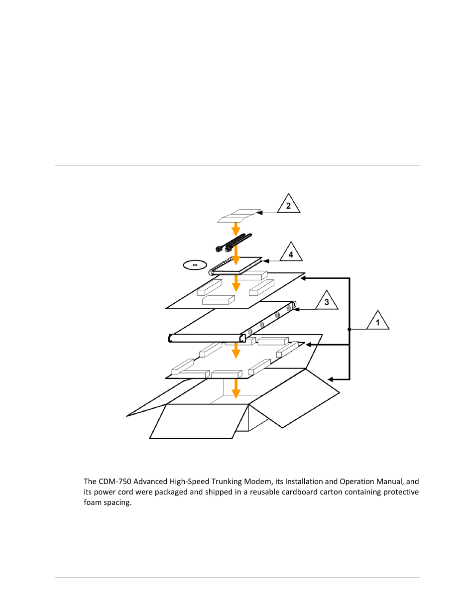 Chapter 2. installation, 1 unpacking and inspecting the shipment | Comtech EF Data CDM-750 User Manual | Page 41 / 302