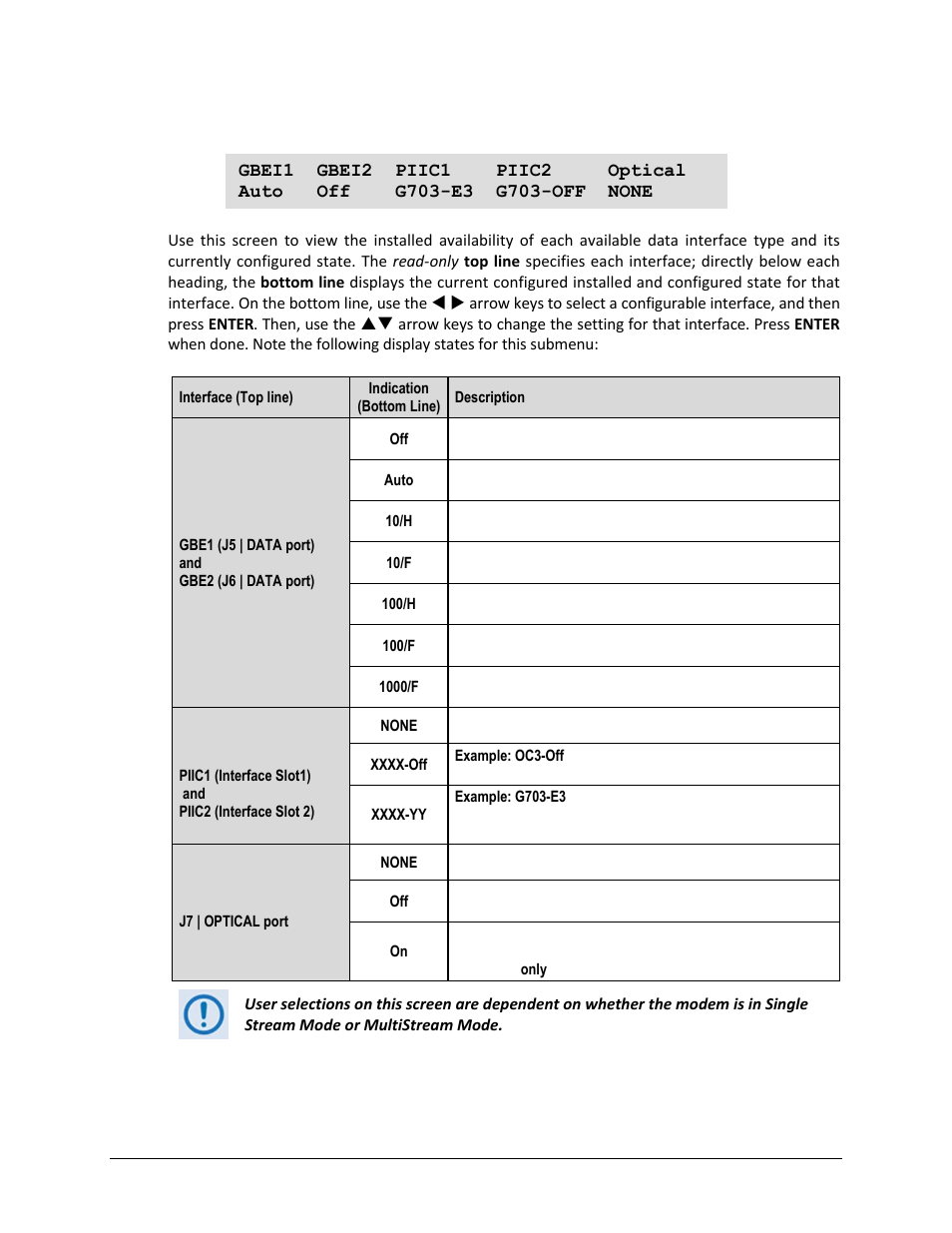 1 config: intf (configure interface) | Comtech EF Data CDM-750 User Manual | Page 85 / 302