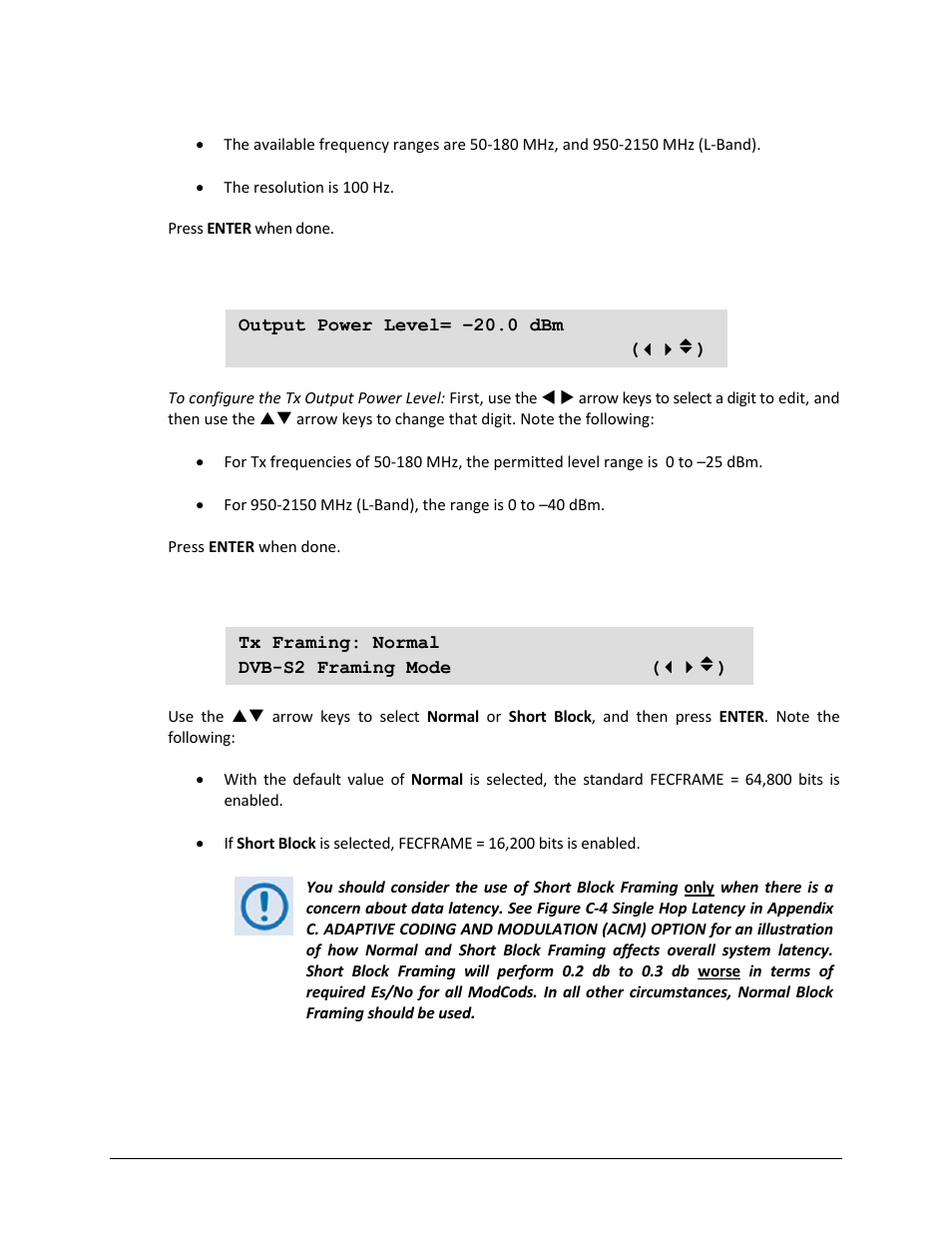 3 (config) tx: power, 4 (config) tx: frame | Comtech EF Data CDM-750 User Manual | Page 99 / 302