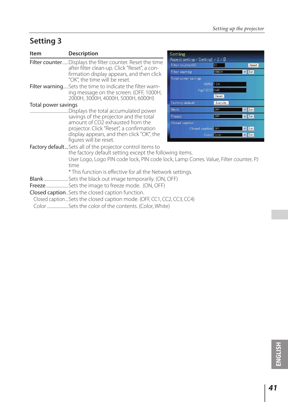 Setting 3 | Canon LV 7490 User Manual | Page 41 / 62