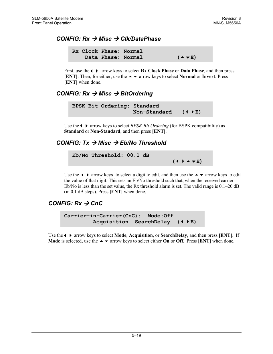 Comtech EF Data SLM-5650A User Manual | Page 101 / 420