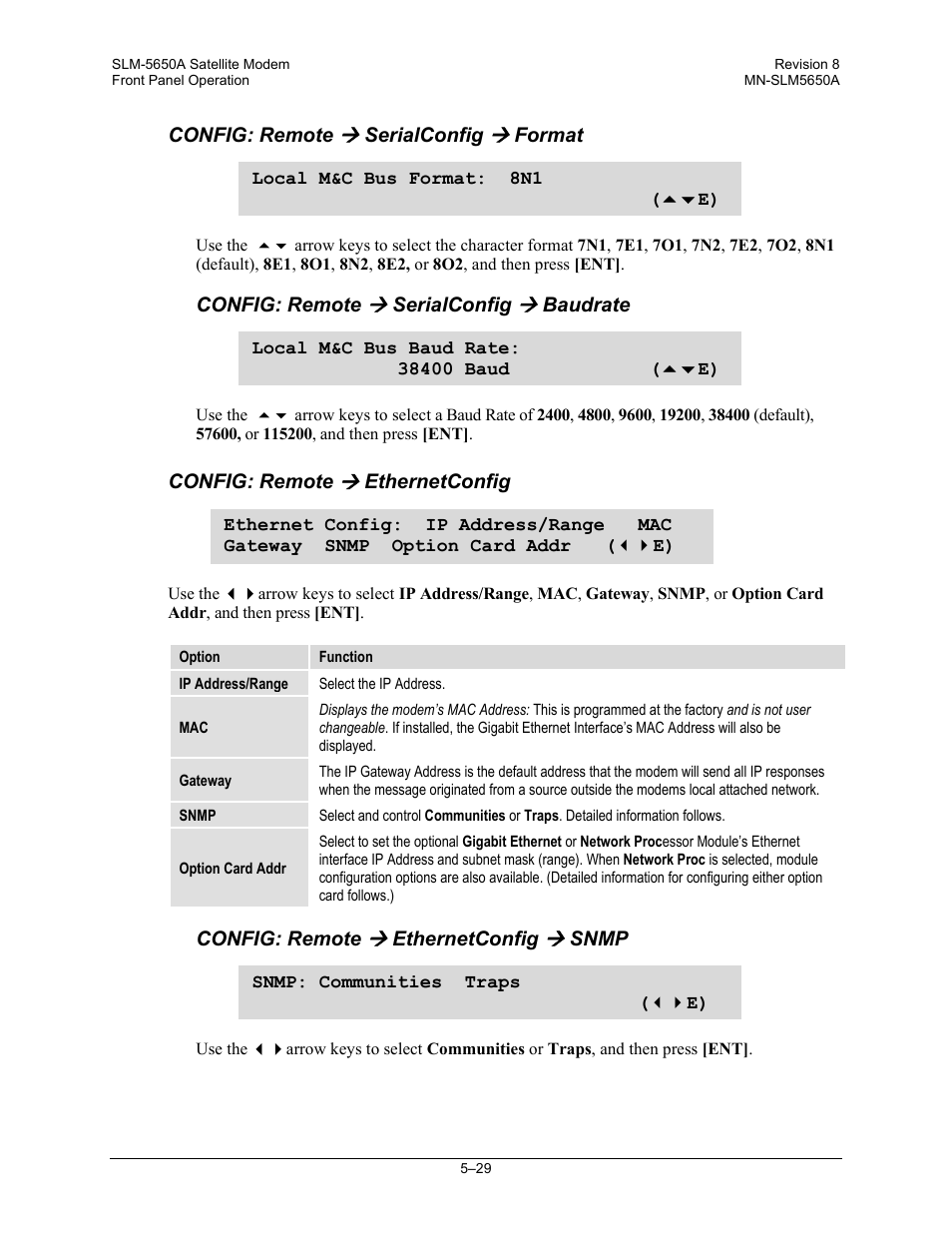 Comtech EF Data SLM-5650A User Manual | Page 111 / 420