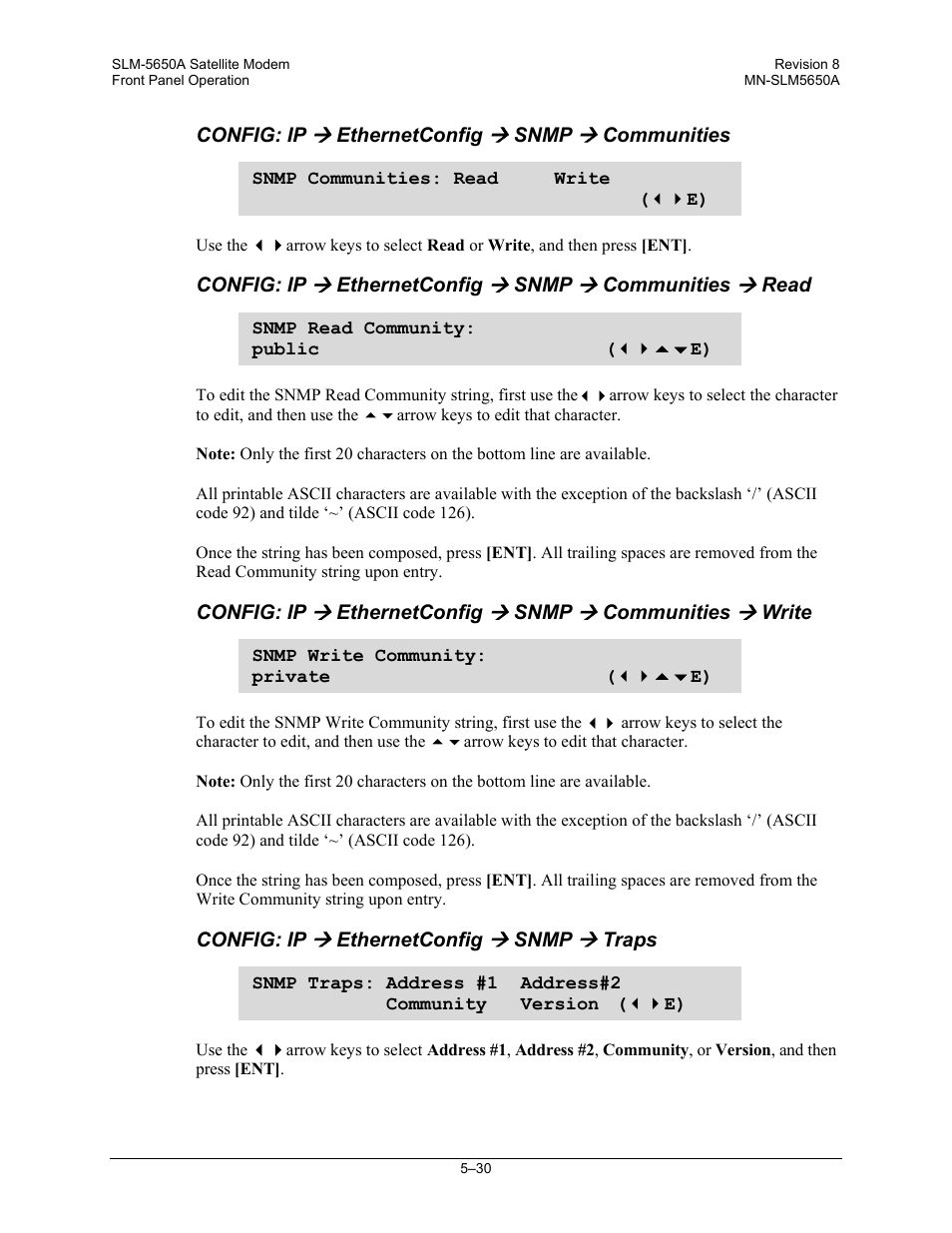 Comtech EF Data SLM-5650A User Manual | Page 112 / 420