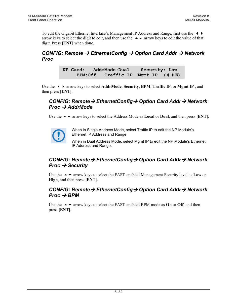 Comtech EF Data SLM-5650A User Manual | Page 114 / 420