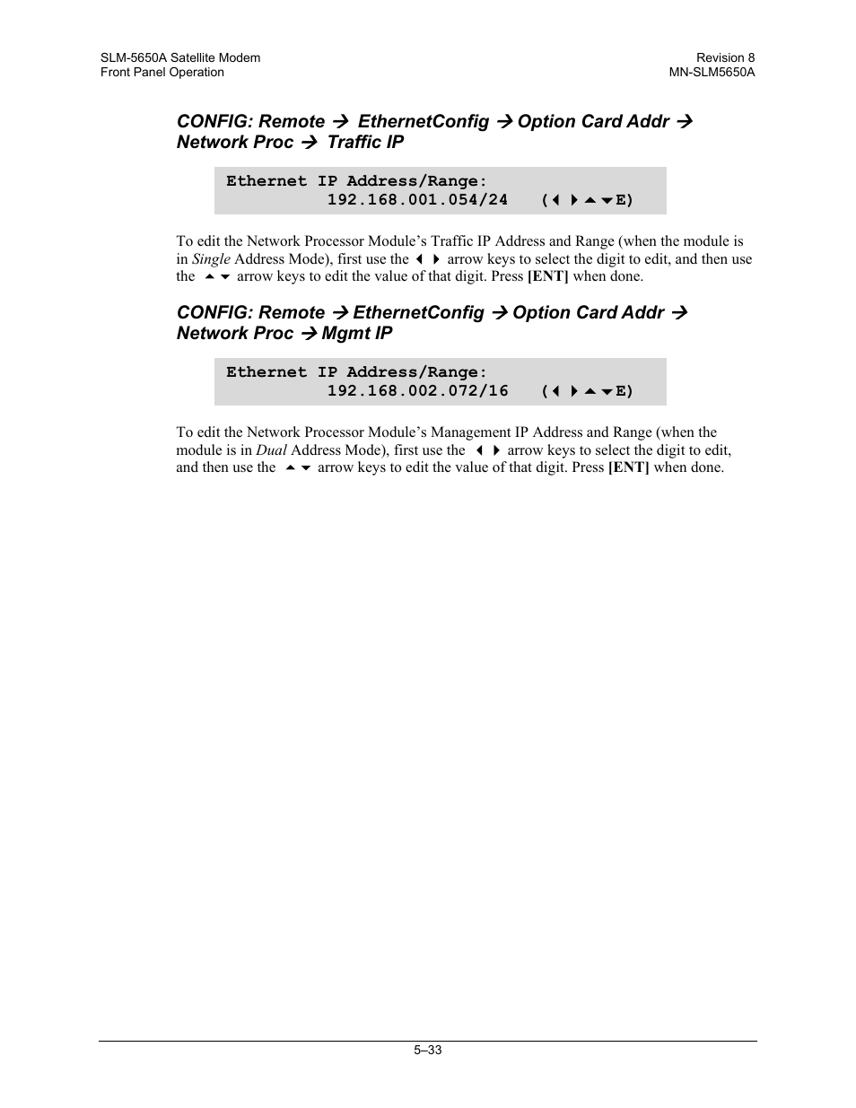 Comtech EF Data SLM-5650A User Manual | Page 115 / 420