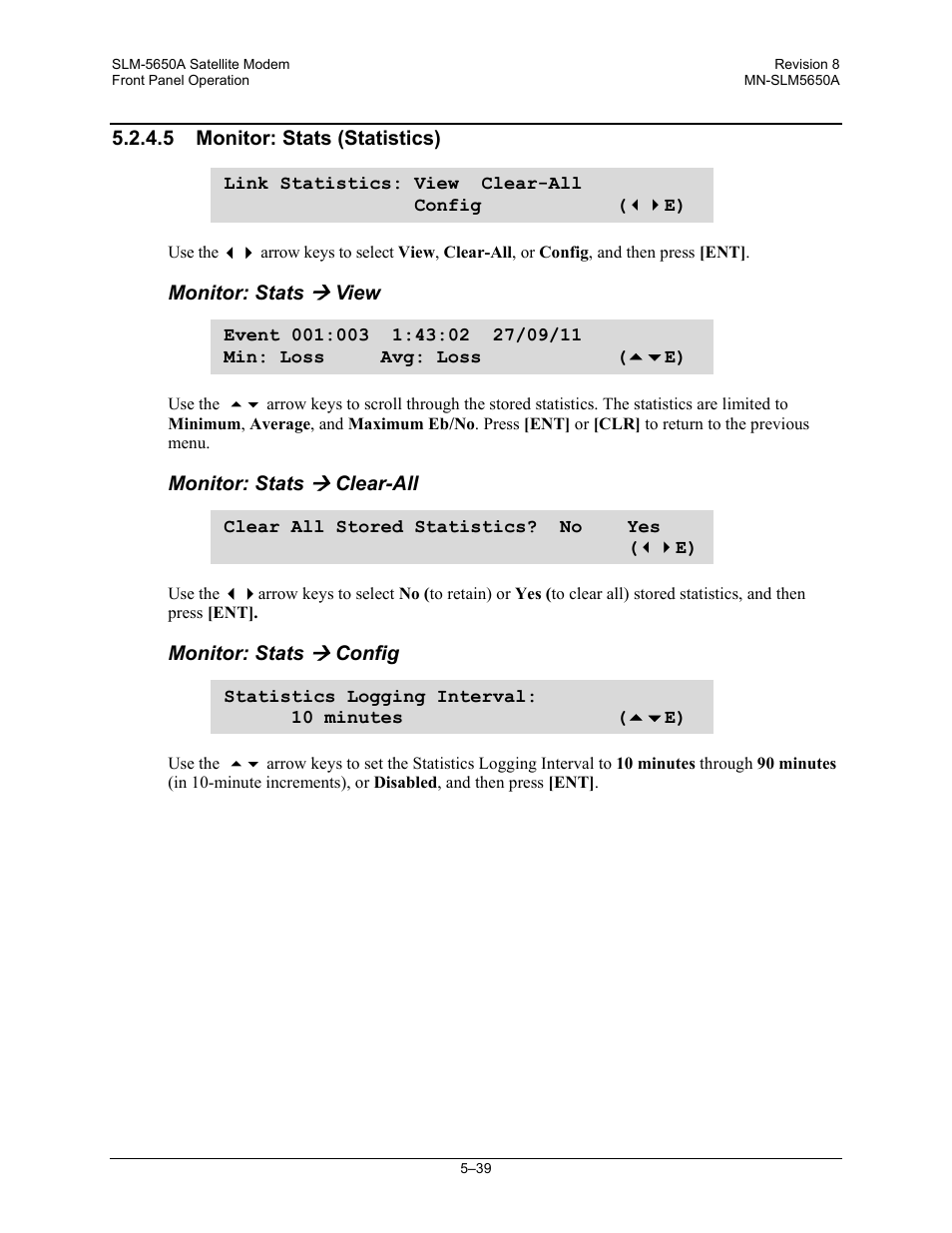 Comtech EF Data SLM-5650A User Manual | Page 121 / 420