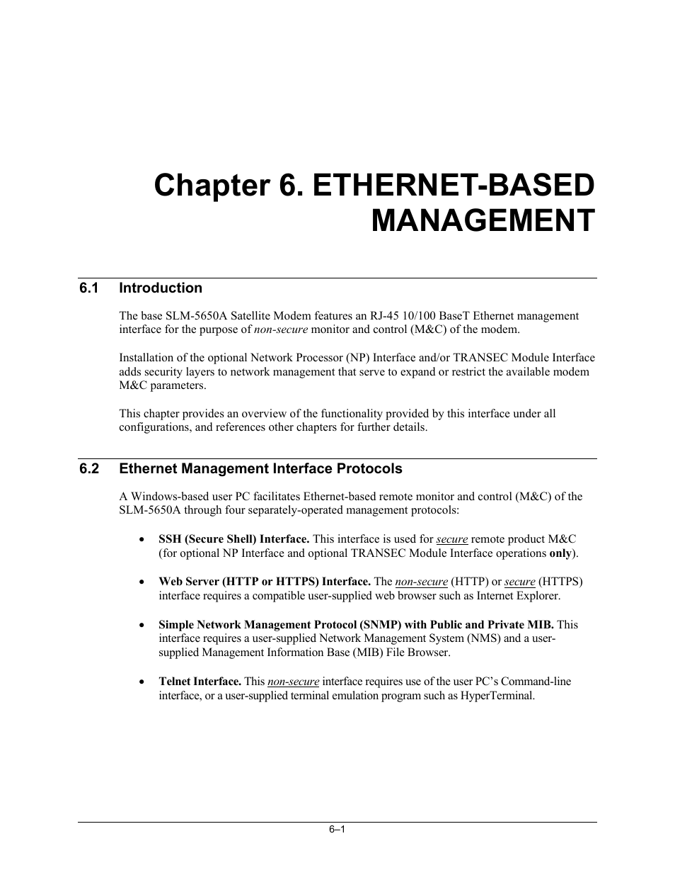 Ch06_ethernetmgmt, Chapter 6. ethernet-based management | Comtech EF Data SLM-5650A User Manual | Page 131 / 420