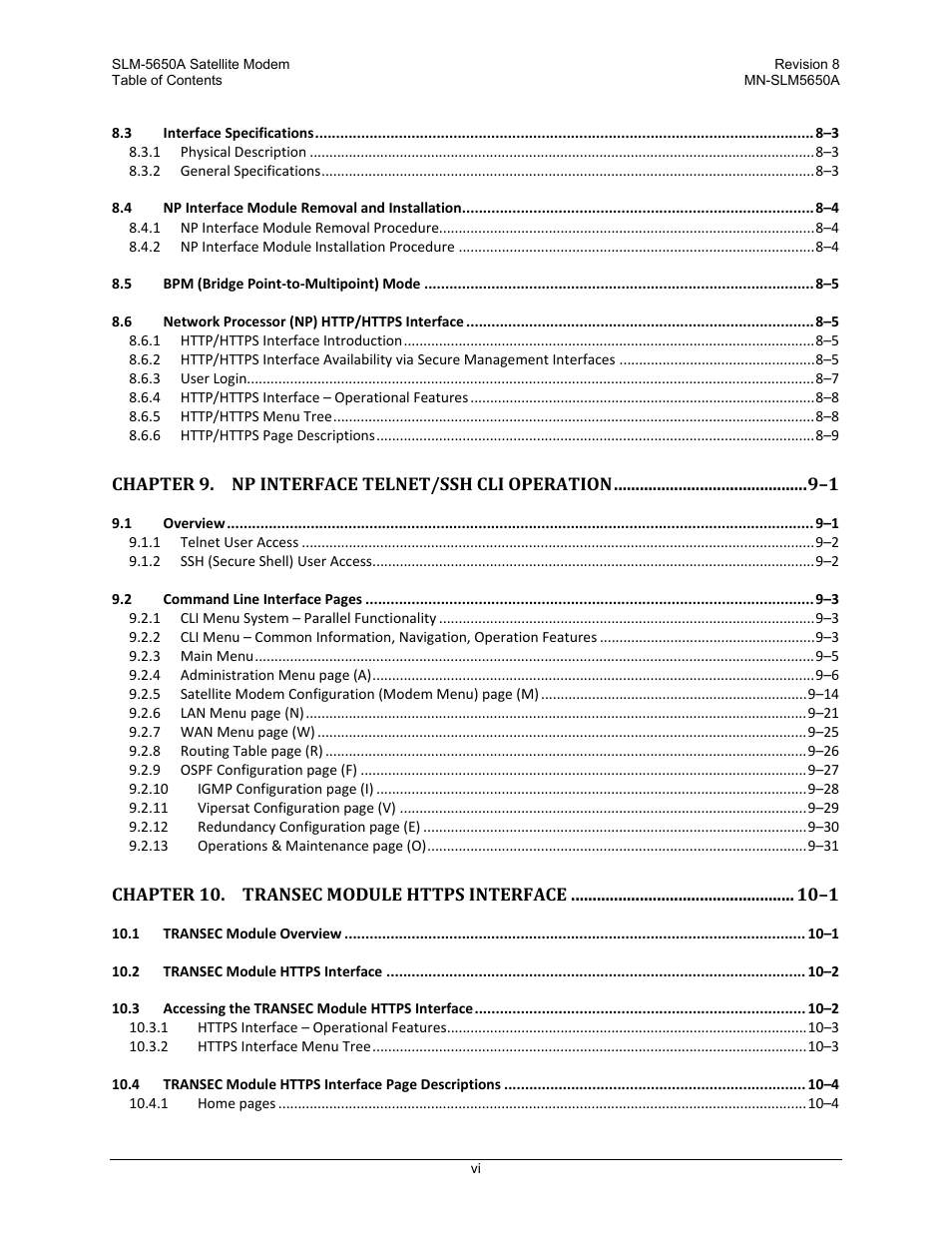 Comtech EF Data SLM-5650A User Manual | Page 14 / 420