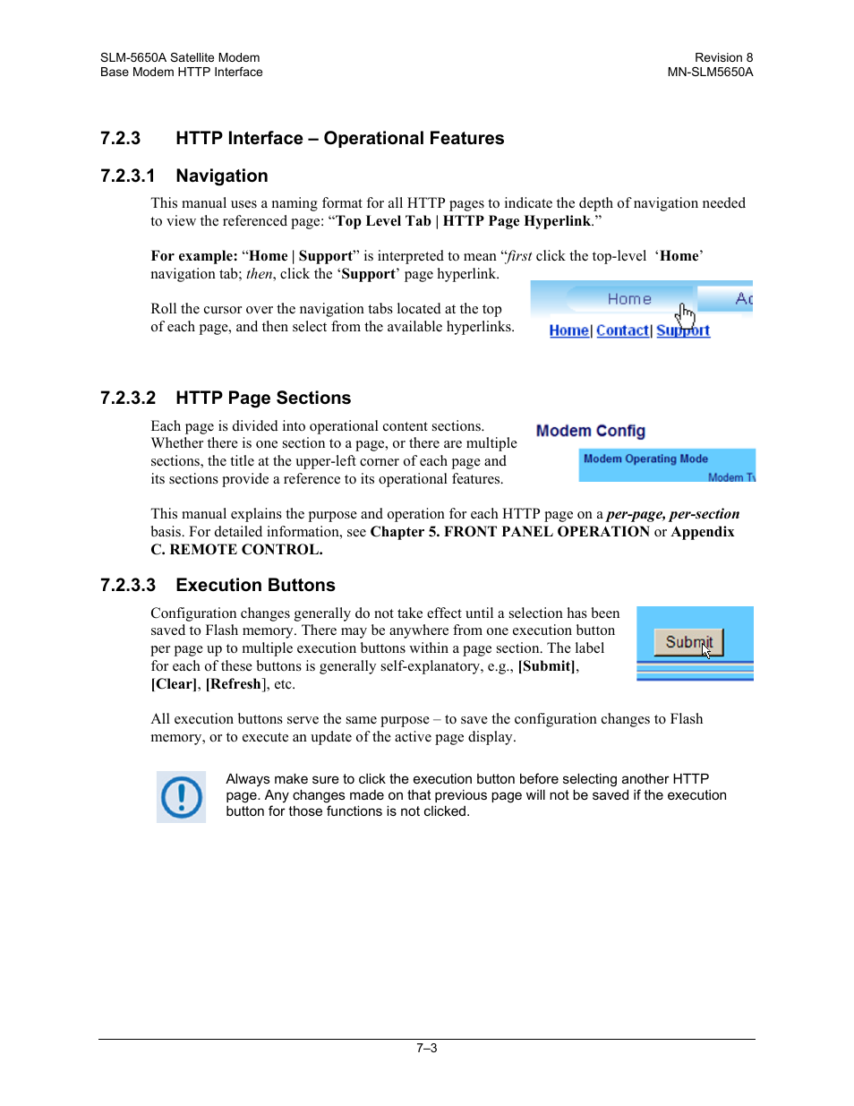 3 execution buttons | Comtech EF Data SLM-5650A User Manual | Page 143 / 420