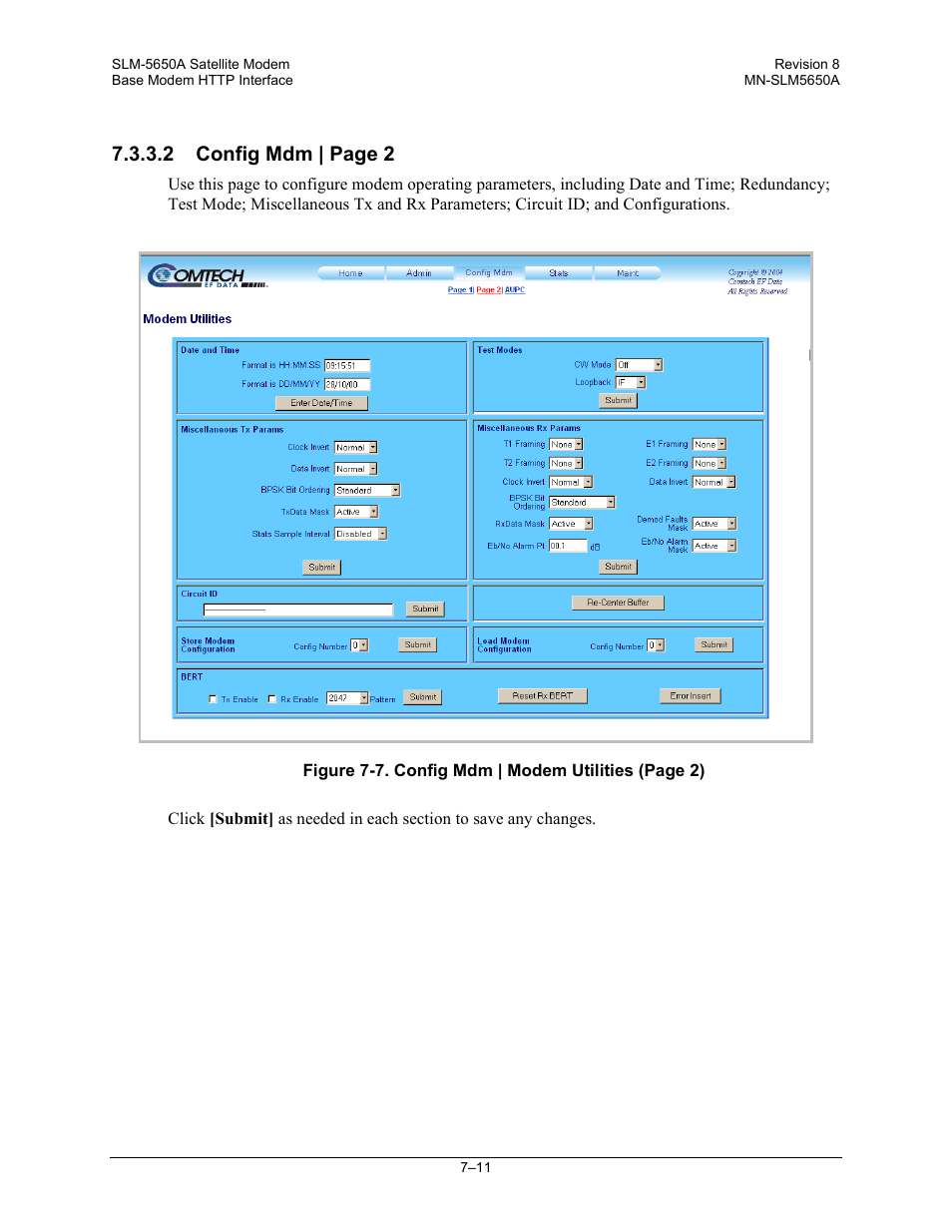 2 config mdm | page 2 | Comtech EF Data SLM-5650A User Manual | Page 151 / 420