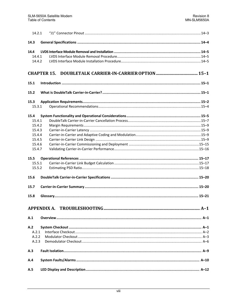 Comtech EF Data SLM-5650A User Manual | Page 16 / 420
