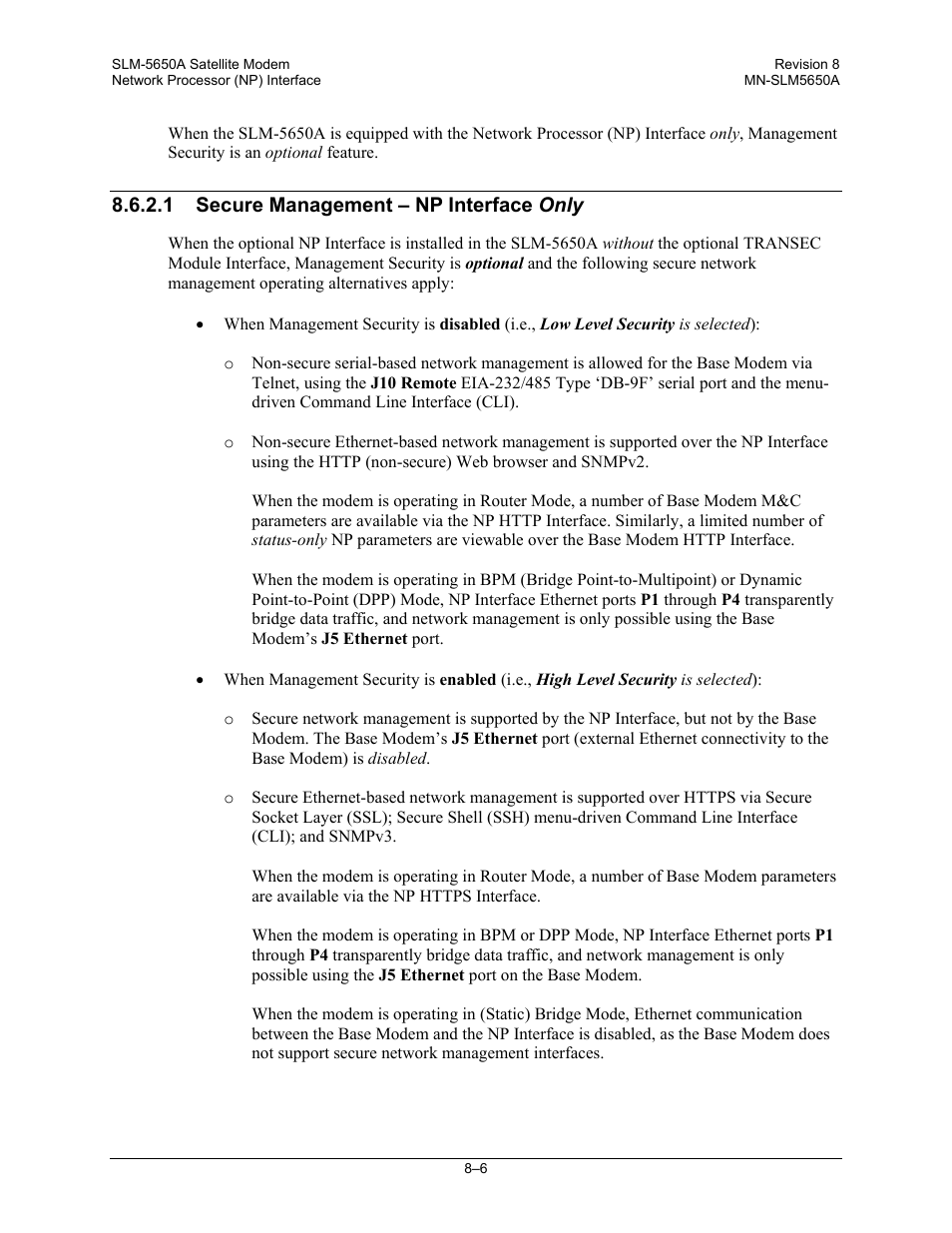 Comtech EF Data SLM-5650A User Manual | Page 168 / 420