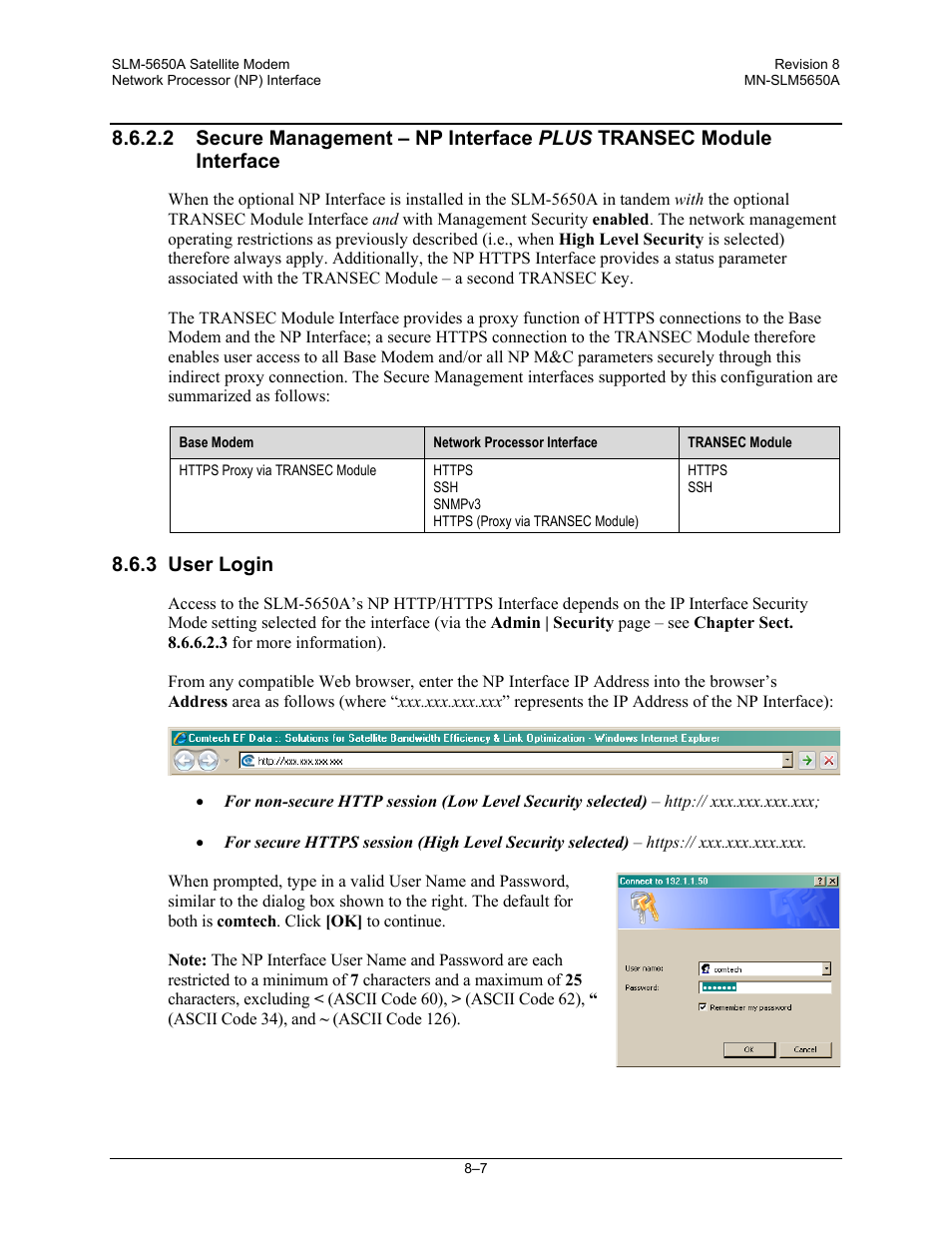 3 user login | Comtech EF Data SLM-5650A User Manual | Page 169 / 420