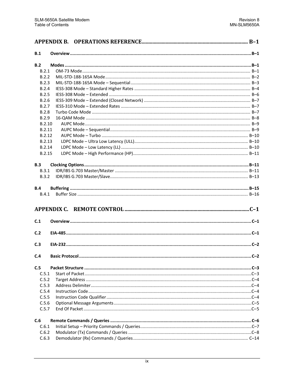 Comtech EF Data SLM-5650A User Manual | Page 17 / 420