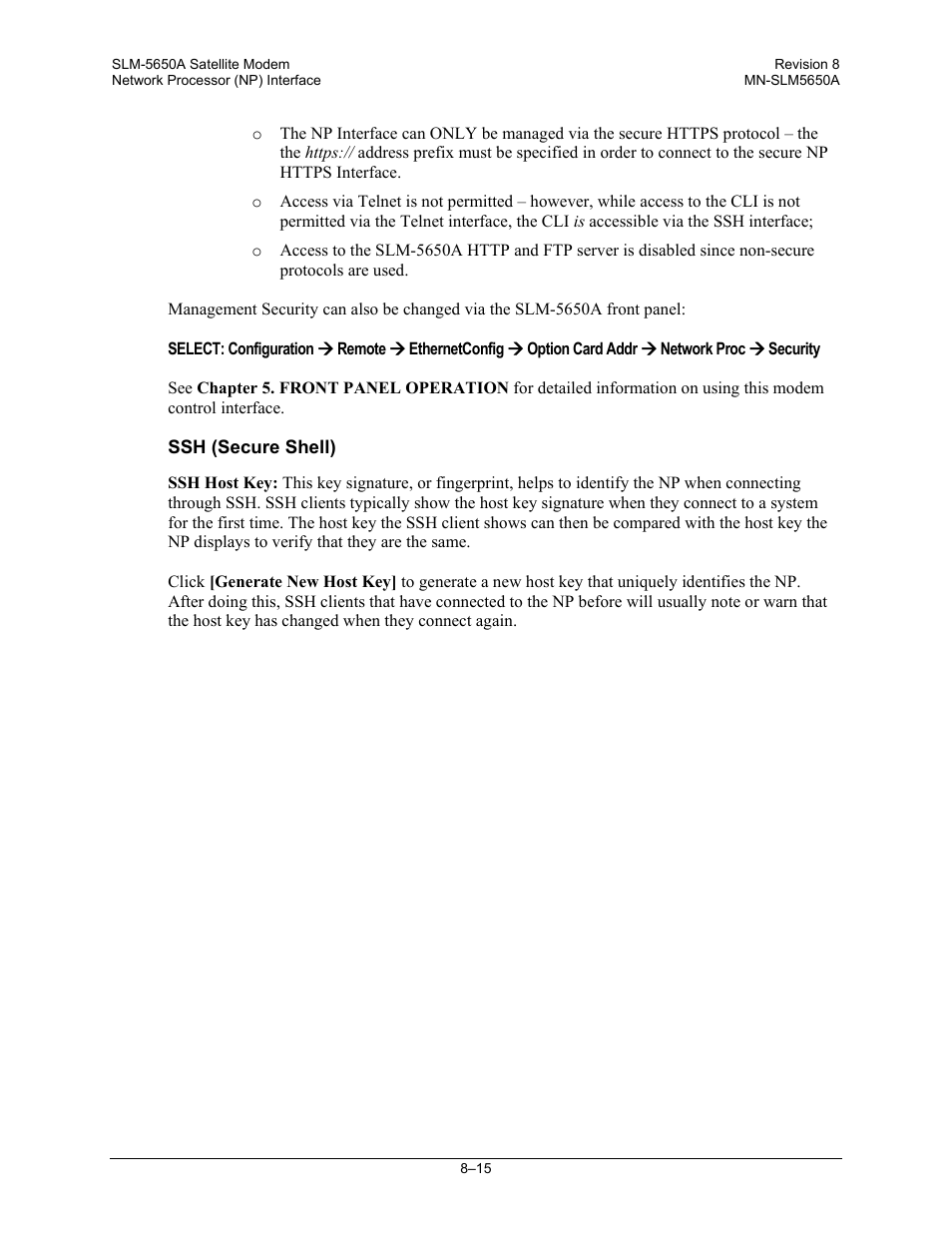Comtech EF Data SLM-5650A User Manual | Page 177 / 420