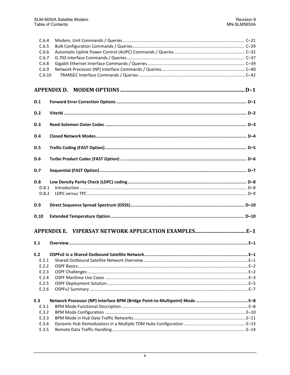 Comtech EF Data SLM-5650A User Manual | Page 18 / 420