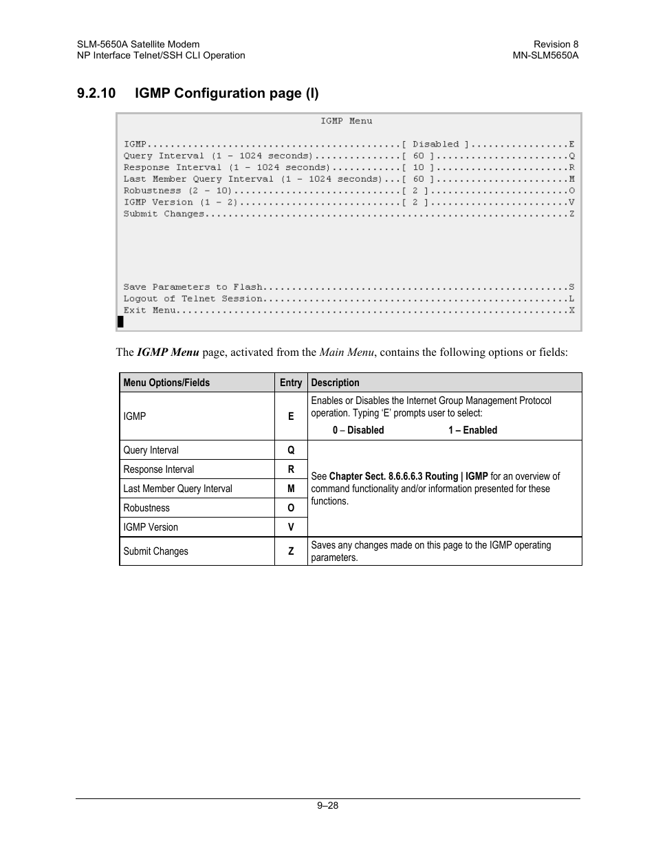 10 igmp configuration page (i) | Comtech EF Data SLM-5650A User Manual | Page 246 / 420