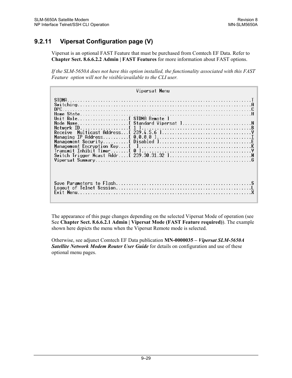 Comtech EF Data SLM-5650A User Manual | Page 247 / 420