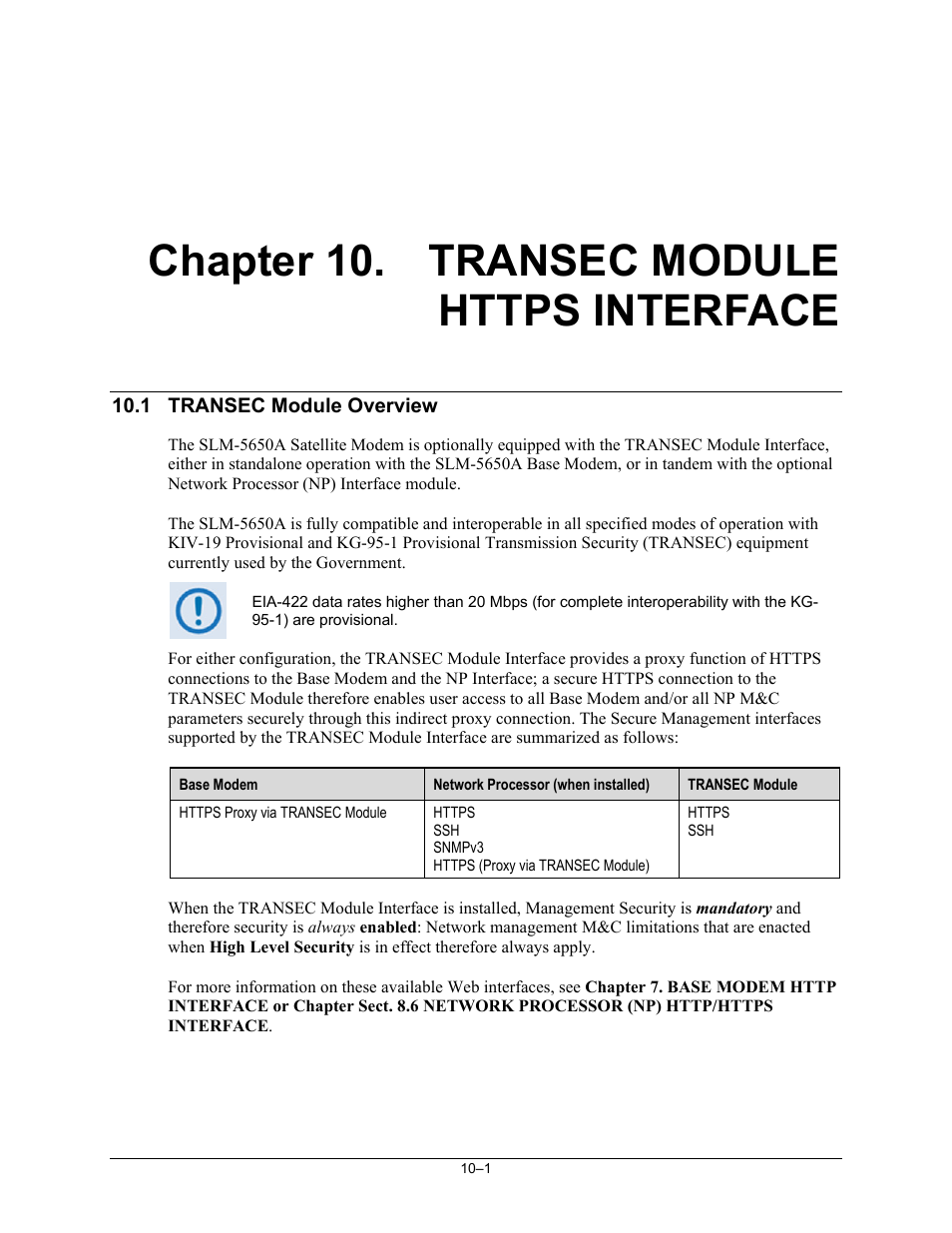 Ch10_transecmod | Comtech EF Data SLM-5650A User Manual | Page 251 / 420