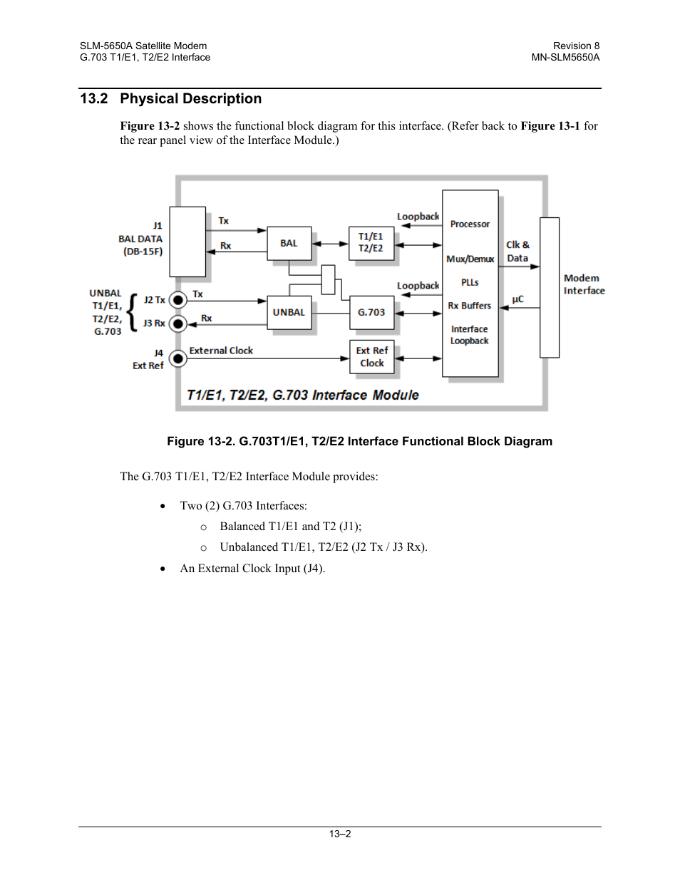 2 physical description | Comtech EF Data SLM-5650A User Manual | Page 288 / 420