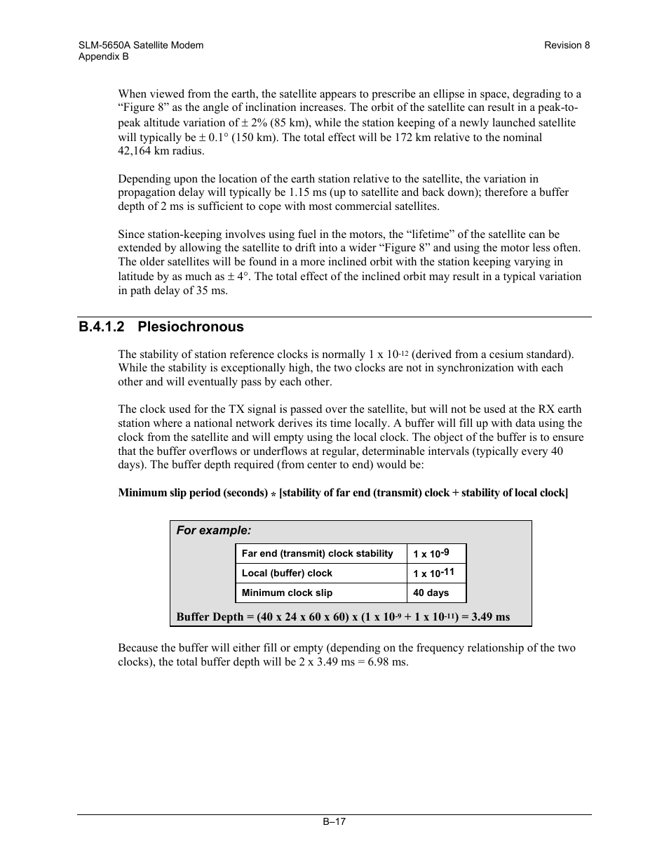 B.4.1.2 plesiochronous | Comtech EF Data SLM-5650A User Manual | Page 351 / 420