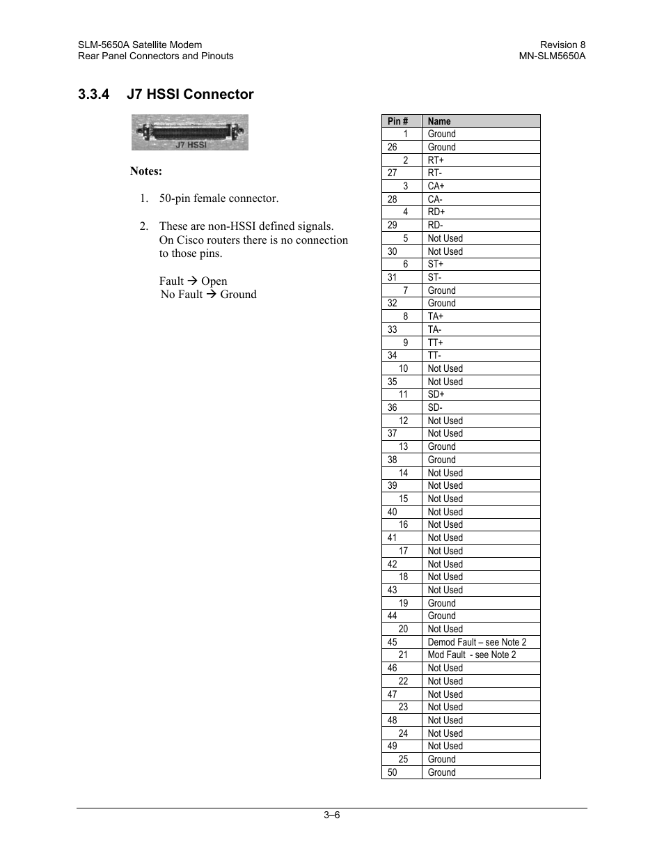 4 j7 hssi connector | Comtech EF Data SLM-5650A User Manual | Page 64 / 420