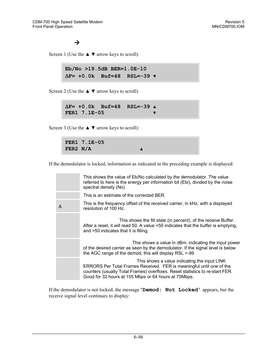 Monitor: æ rx-params | Comtech EF Data CDM-700 User Manual | Page 110 / 256