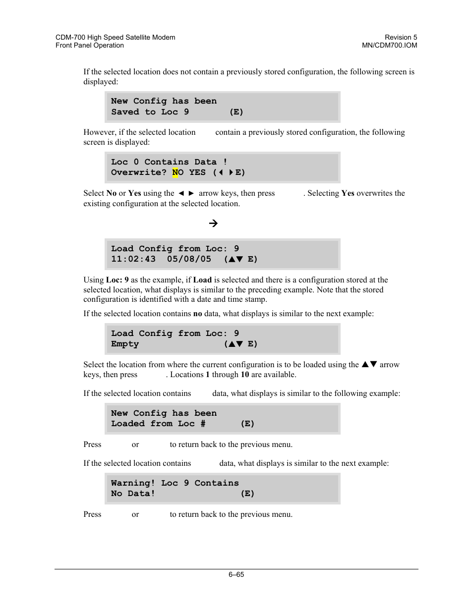Comtech EF Data CDM-700 User Manual | Page 119 / 256