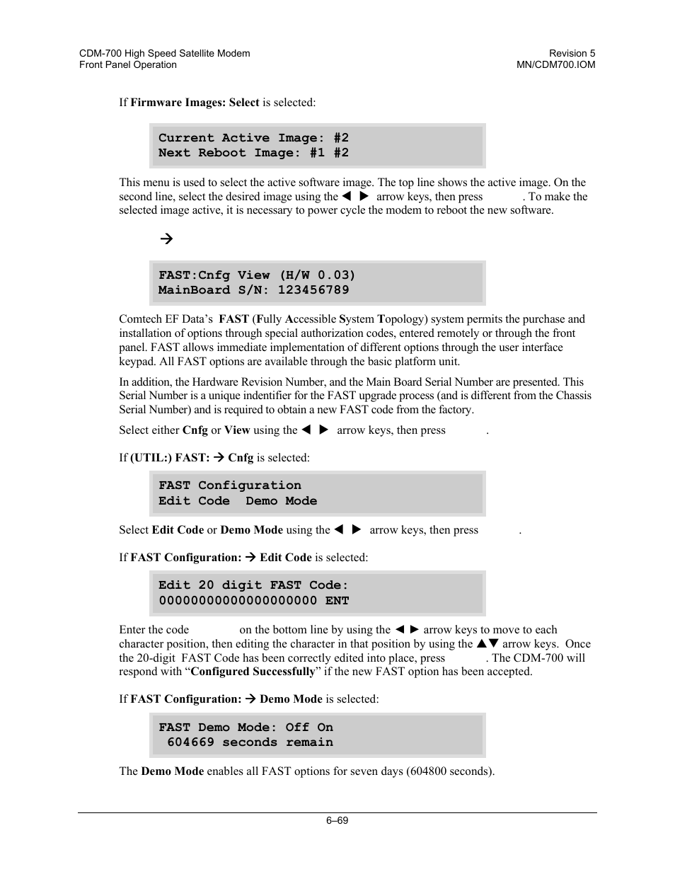 Comtech EF Data CDM-700 User Manual | Page 123 / 256