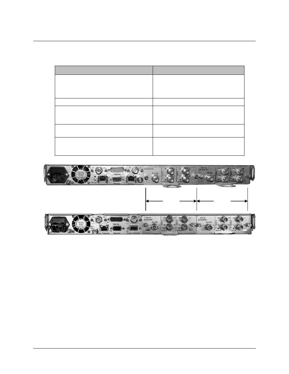 3 allowable data interfaces in slot 1 and slot 2 | Comtech EF Data CDM-700 User Manual | Page 39 / 256