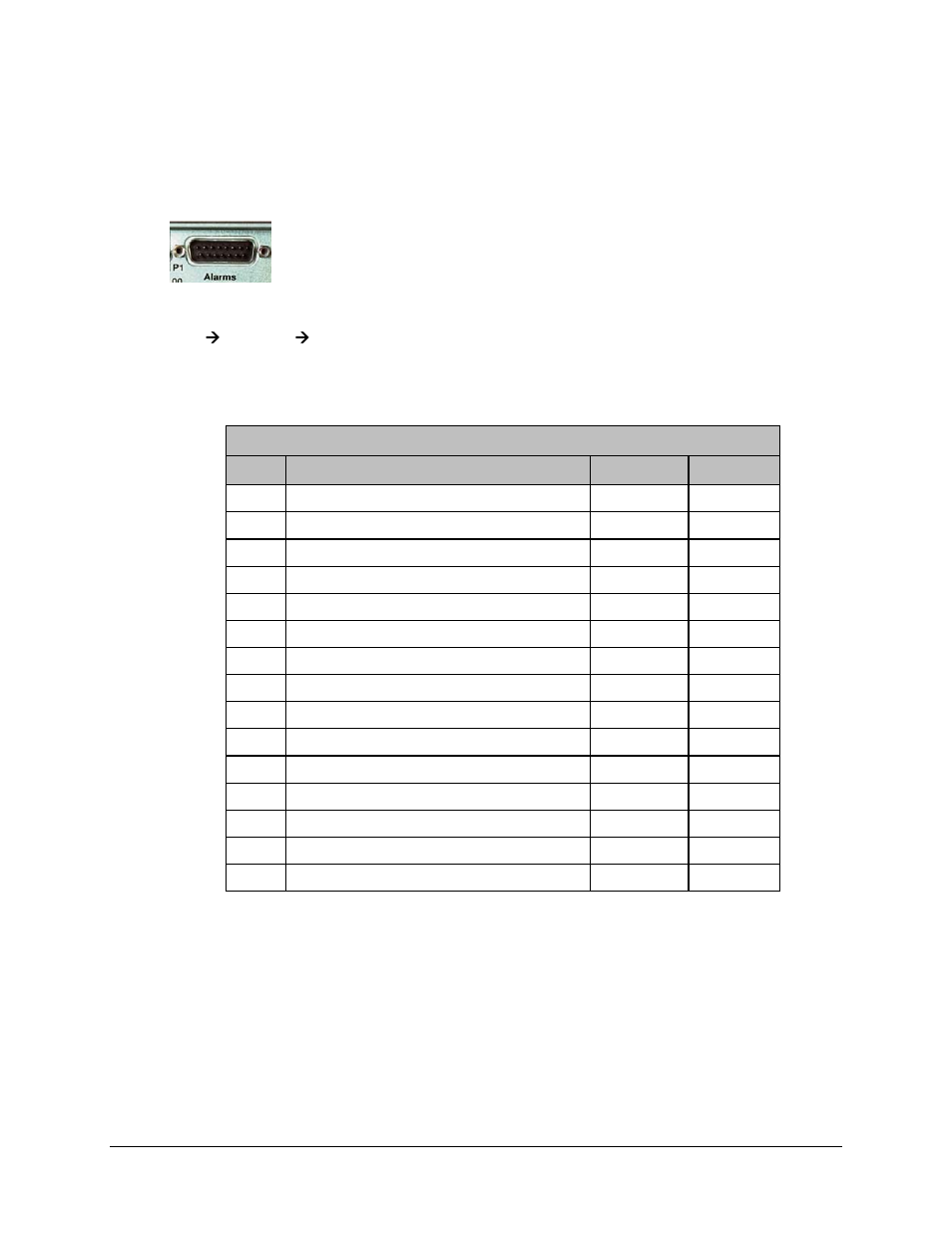 6 alarm connector pinout – p1 | Comtech EF Data CDM-700 User Manual | Page 51 / 256