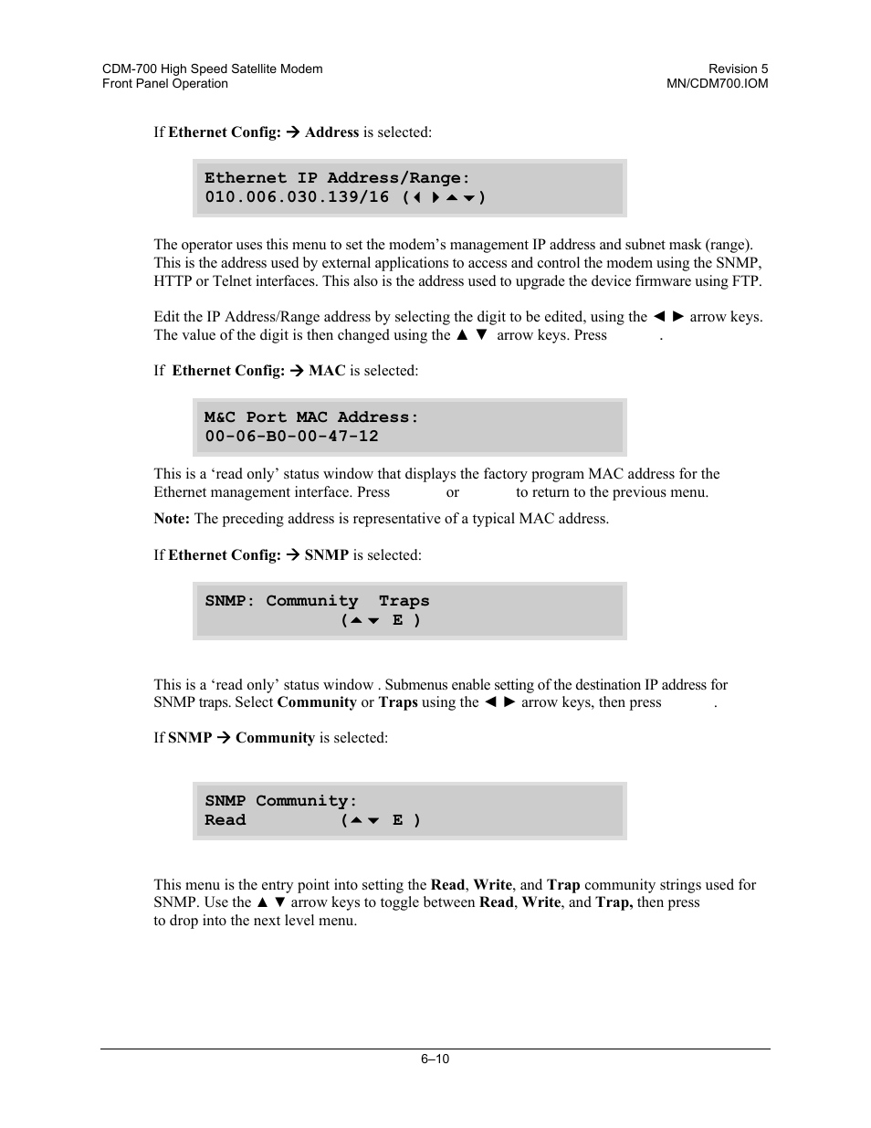 Comtech EF Data CDM-700 User Manual | Page 64 / 256