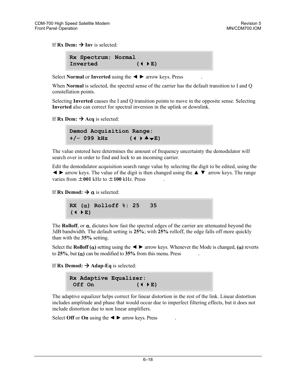 Comtech EF Data CDM-700 User Manual | Page 72 / 256