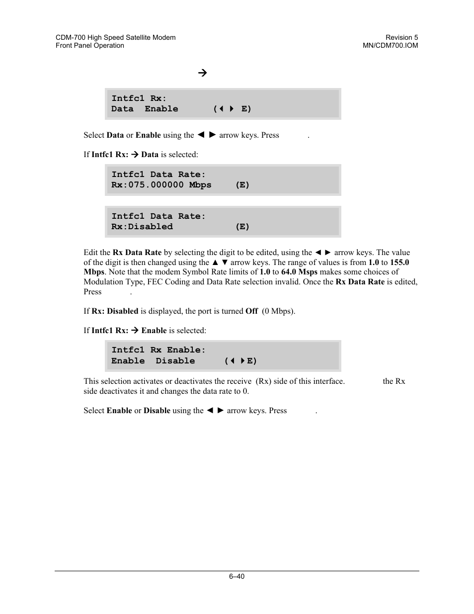 Comtech EF Data CDM-700 User Manual | Page 94 / 256