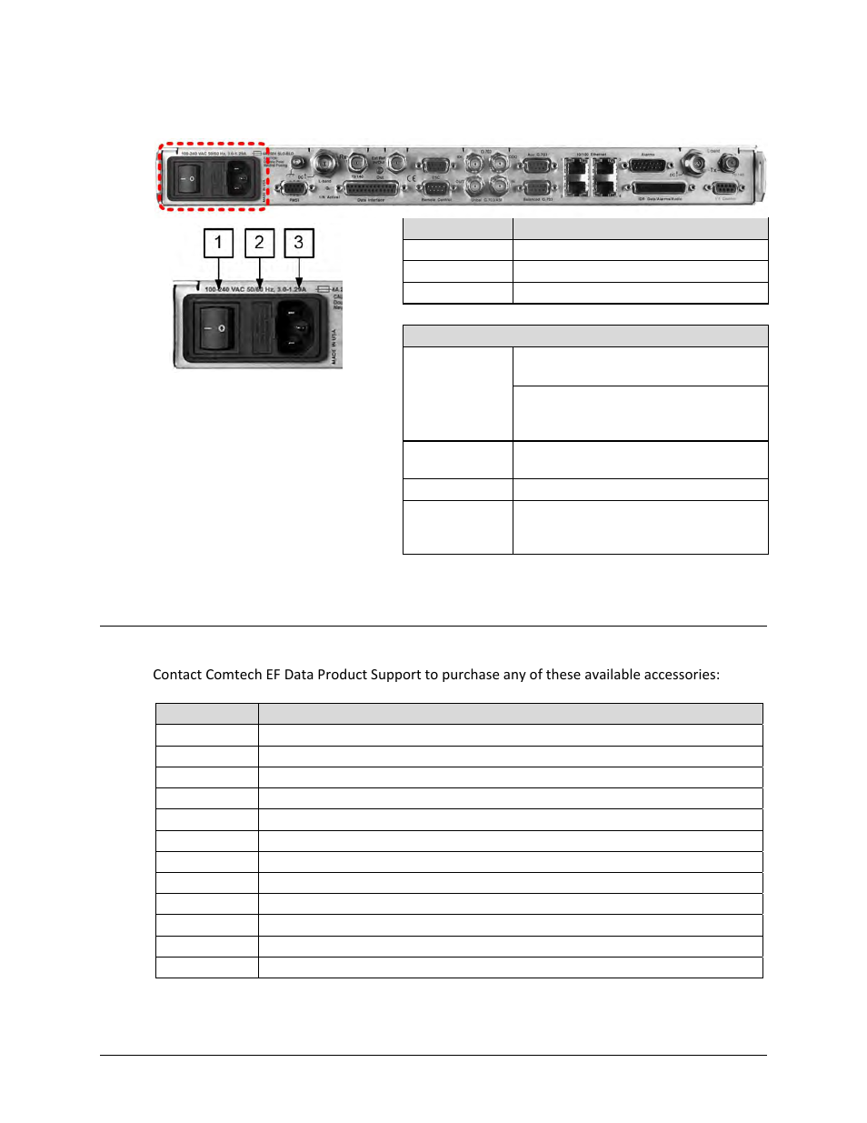 1 ac operation – cdm-625a accessories | Comtech EF Data CDM-625A User Manual | Page 102 / 756