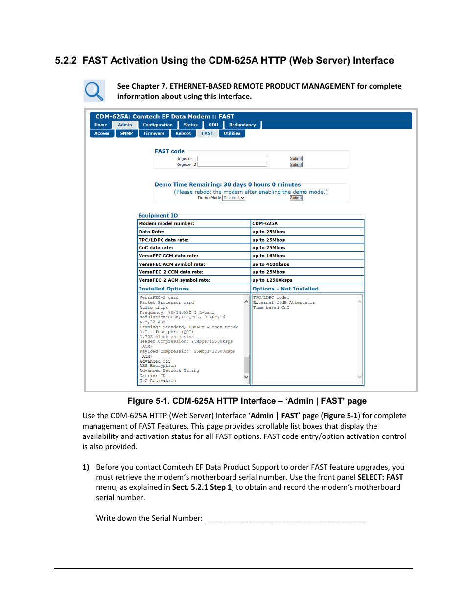 Comtech EF Data CDM-625A User Manual | Page 124 / 756