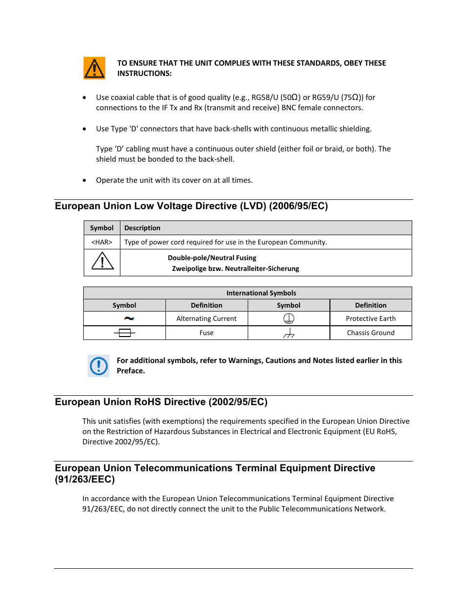 European union rohs directive (2002/95/ec) | Comtech EF Data CDM-625A User Manual | Page 41 / 756