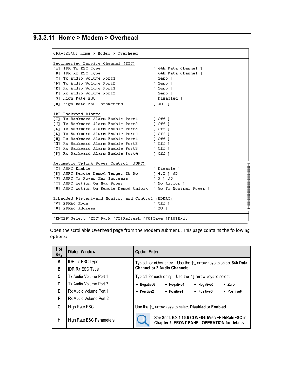 11 /home > modem > overhead, 11 home > modem > overhead | Comtech EF Data CDM-625A User Manual | Page 416 / 756