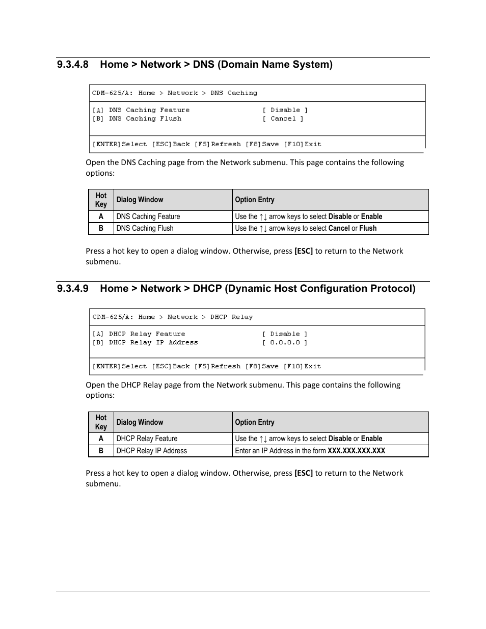 8 home > network > dns (domain name system) | Comtech EF Data CDM-625A User Manual | Page 430 / 756