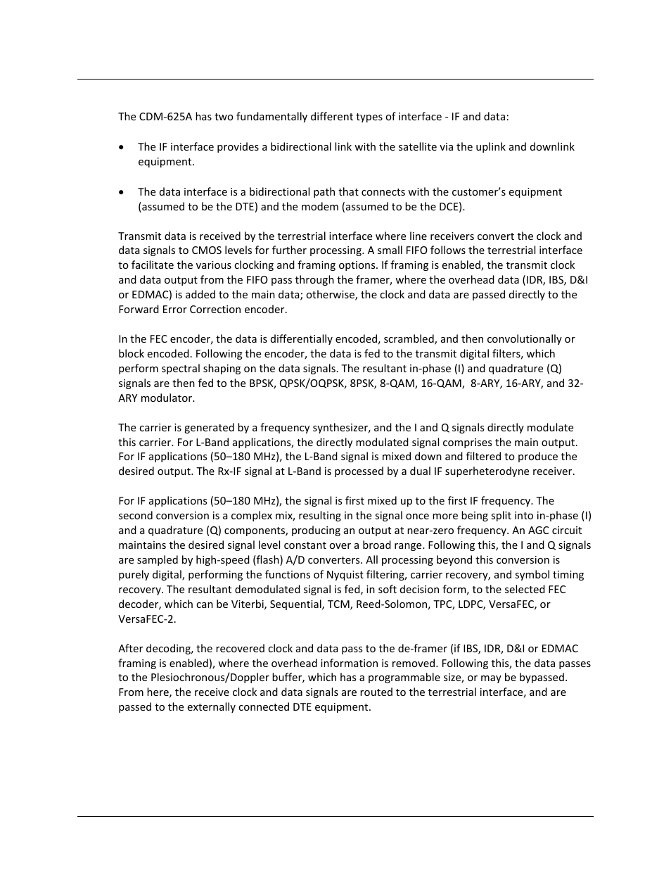 2 functional description | Comtech EF Data CDM-625A User Manual | Page 47 / 756