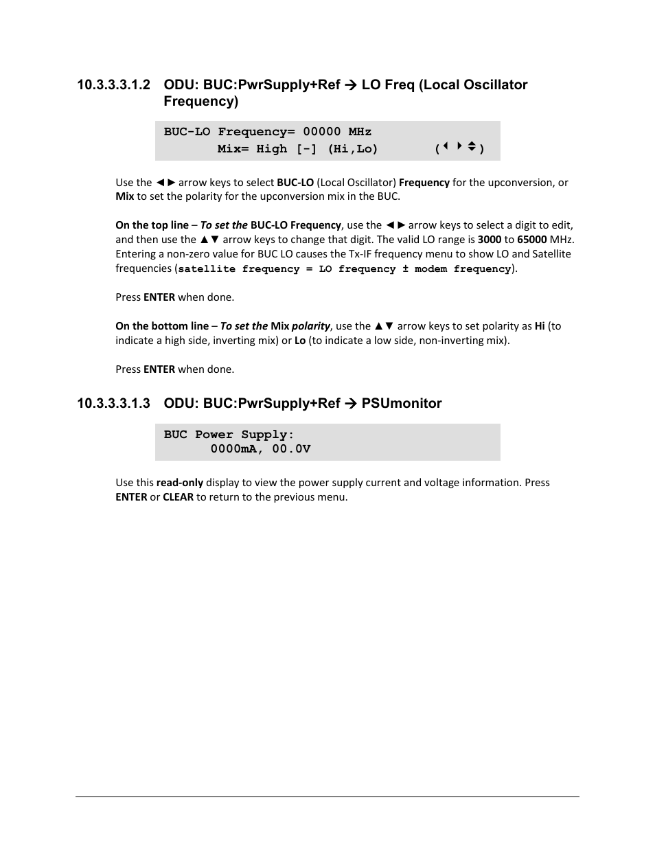 3 odu: buc:pwrsupply+ref ( psumonitor | Comtech EF Data CDM-625A User Manual | Page 479 / 756