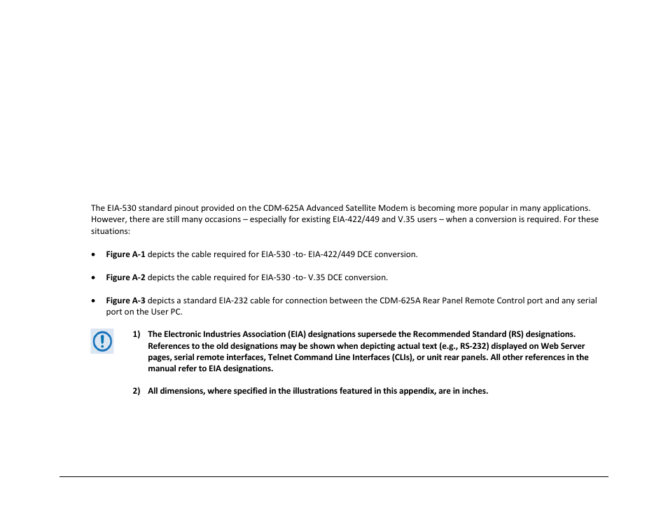 Appendix a. cable drawings, A.1 overview | Comtech EF Data CDM-625A User Manual | Page 533 / 756