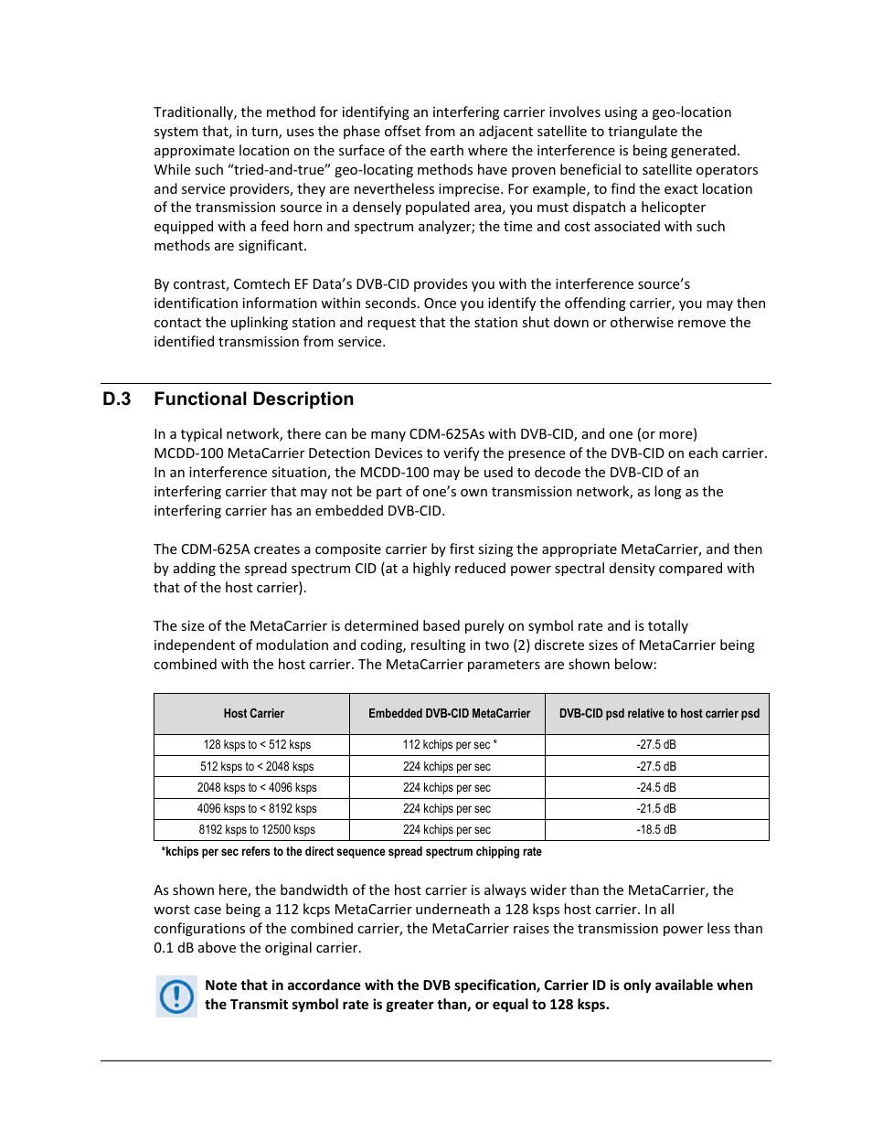 D.3 functional description | Comtech EF Data CDM-625A User Manual | Page 588 / 756