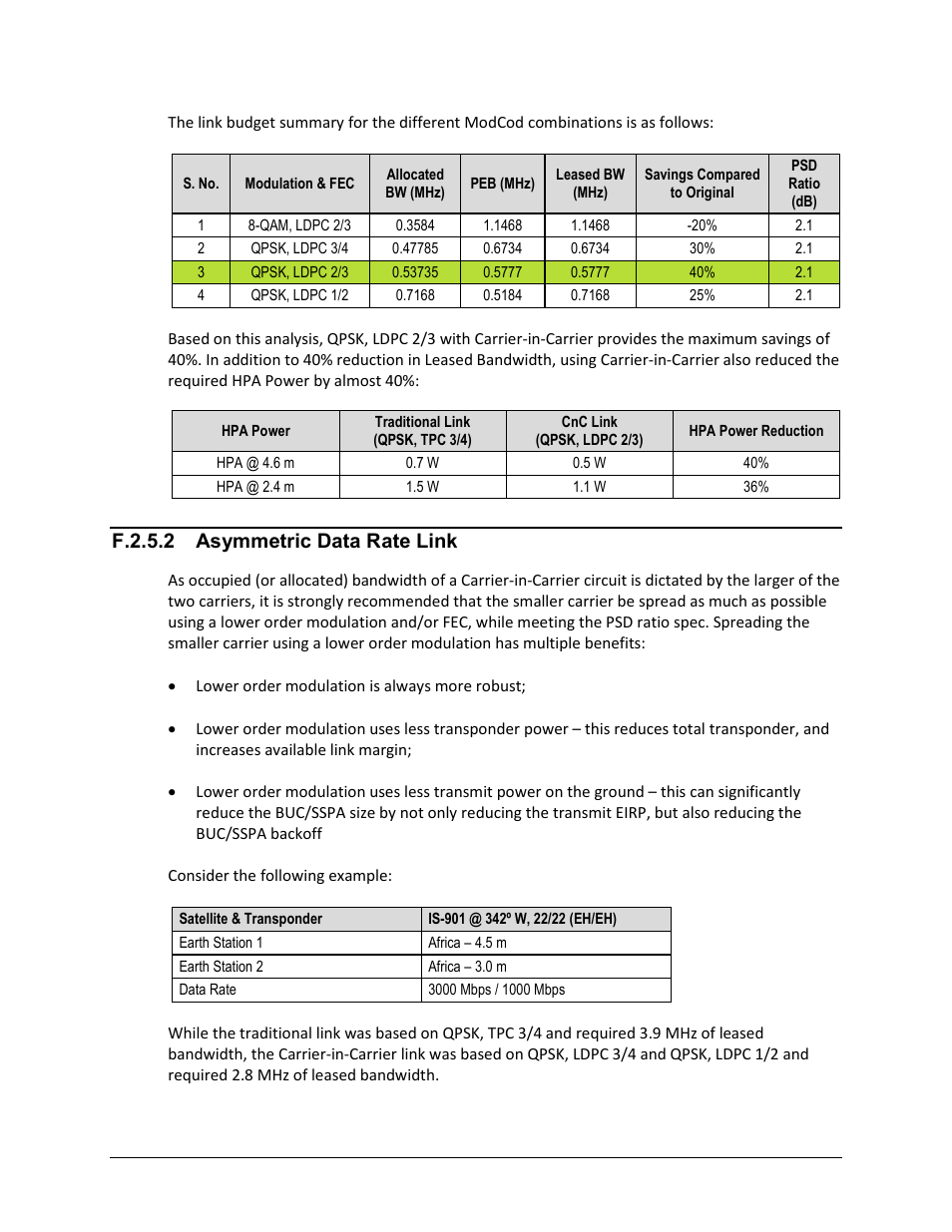 F.2.5.2 asymmetric data rate link | Comtech EF Data CDM-625A User Manual | Page 618 / 756