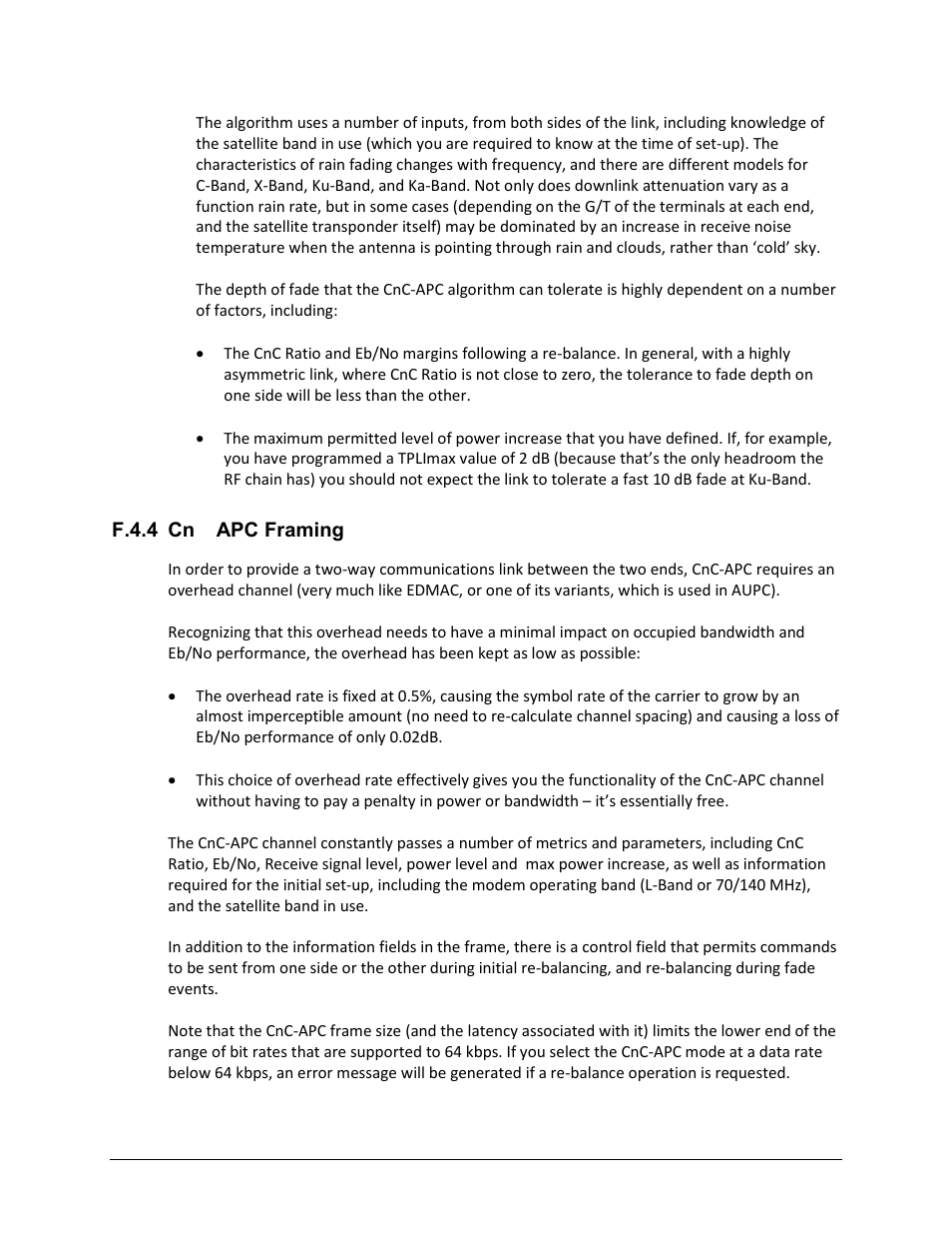 F.4.4 cnc-apc framing | Comtech EF Data CDM-625A User Manual | Page 629 / 756