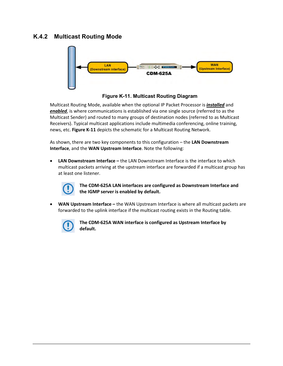 K.4.2 multicast routing mode | Comtech EF Data CDM-625A User Manual | Page 659 / 756