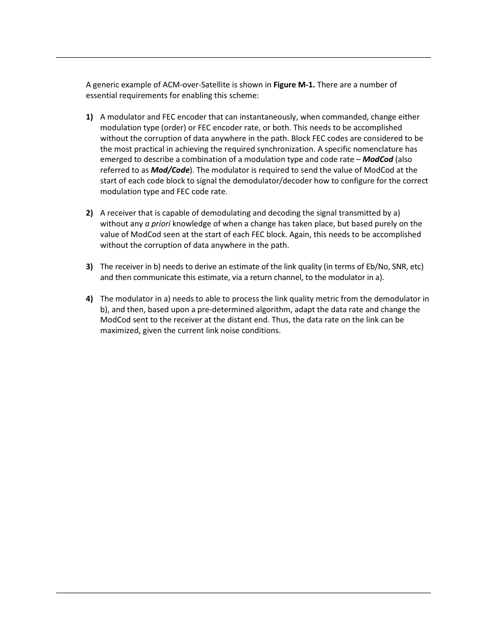 M.3 requirements for acm | Comtech EF Data CDM-625A User Manual | Page 683 / 756