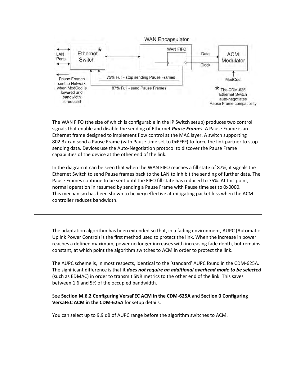 M.10 using acm with aupc | Comtech EF Data CDM-625A User Manual | Page 699 / 756